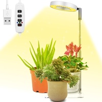 Ainiv Pflanzenlampe, 48LED-Lampenperlen Pflanzenlicht, USB Pflanzenlampen mit Timer, Verstellbarer Wachstumslampe, Vollspektrum Pflanzenleuchte für Zimmerpflanzen, 3 Lichter Modi und 10 Helligkeit