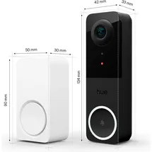 Philips Hue Secure video doorbell + Smart Chime bundle