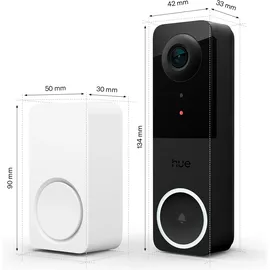 Philips Hue Secure video doorbell + Smart Chime bundle