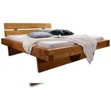 SAM Outillage Balkenbett Massivholzbett 160x200 cm Fichte honigfarben Bennet