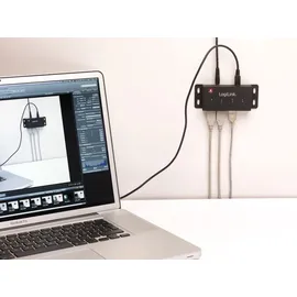Logilink USB 2.0 Hub mit 4-Ports aus Metall