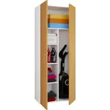 VCM Besenschrank 70 x 178 x 40 cm Weiß