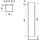 Laufen Lani Hochschrank 35,5 x 165,0 cm Verkehrsgrau Glas/MDF
