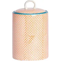Nicola Spring handbedruckter Küchenbehälter – 15,5 cm – Orange - Orange