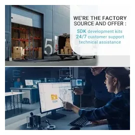 Tera Android Barcode Scanner mit Ladestation 5.5" Tragbarer Handheld Mobile Computer PDA mit 1D 2D QR Scanner Android 9 Zebra SE4710 NFC Wi-Fi GPS BT HD-Display für Logistik P166