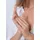 Elli Ring 925 Silber mit Smiling Pinky Ring in gold, | Gr.: 46