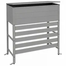 Proregal Verkleidung für Klimaanlage Wärmetauscher HxBxT 110x96x43cm Abdeckung Aufbewahrungsbox Grau