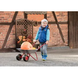 Rolly Toys Schubkarre, Metall, Kinderschubkarre Doppelrad, ab 2,5 Jahren, - Rot