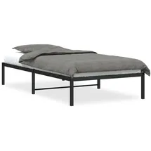 vidaXL Bettgestell 100 x 200 cm Schwarz