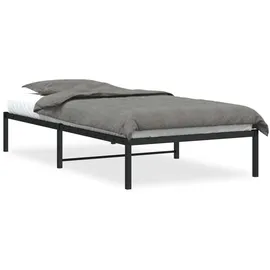 vidaXL Bettgestell 100 x 200 cm Schwarz