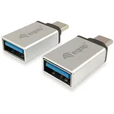 Equip USB-C auf USB-A Adapter Silber