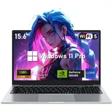 NIAKUN 15.6 Zoll Gaming Laptop Notebook, Gamer Laptop 16GB RAM 1TB SSD, GeForce MX450 Graphics, i7-1195G7 Prozessor (bis zu 5Ghz), Computer mit beleuchteter Tastatur, Type-C, RJ45/1000Mbps