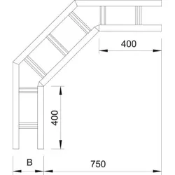 OBO 6233422 Bogen 90° für Weitspannkabelleiter 200 200x200 Stahl tauchfeuerverzinkt WLB 90 2020 FT