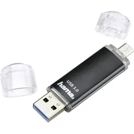 Hama FlashPen Laeta Twin 64 GB schwarz USB 3.0 00124000