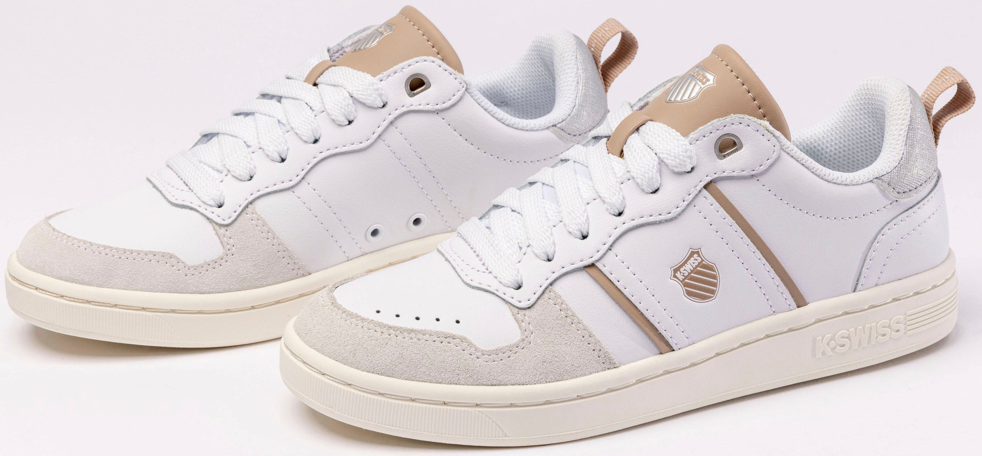 Sneaker K-SWISS "Lozan Match LTH" Gr. 41, weiß (white) Schuhe Sneaker
