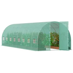 VEVOR Gewächshaus Tunnel Treibhaus Frühbeet Tomatenhaus 835x290x225cm grün