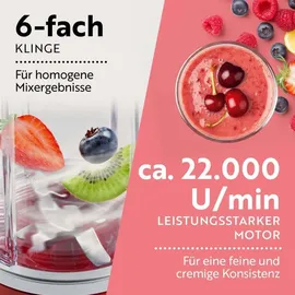 GOURMETmaxx Nutrition Mixer Deluxe rot