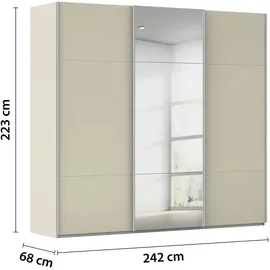 meinSchrank Schwebetürenschrank Regina 242 x 223 x 68 cm Beige