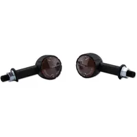 Highsider Mini-Blinker Gehäuse Schwarz / Linse Rauchgrau (Paar)