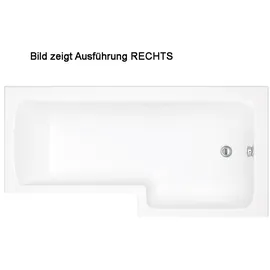 hak Handelsagentur Koch Syna Raumsparbadewanne 167,5 x 85 x 70 cm (Komplett-Set)
