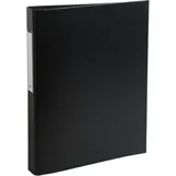 Exacompta 10x Ringbuch Karton PP 2Ring 25mm rund Rücken 40mm A4 Schwarz
