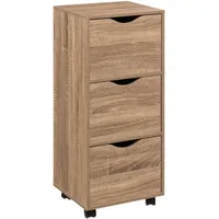 5five simply smart Turm 3 türen mit rollen in holzoptik – 5five