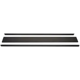 MCW Sichtschutz Savoie-A 180 x 15 cm schwarz inkl. WPC Pfosten