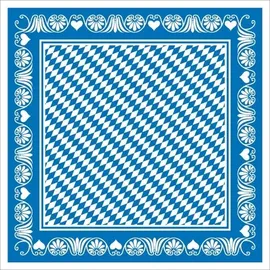 Sovie Horeca Tischdecke Bavaria 80 x 80 cm Blau