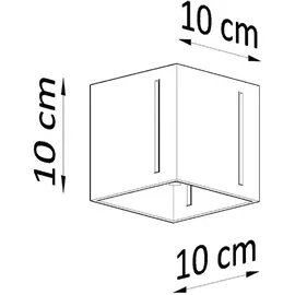 Sollux Deckenleuchte PIXAR 1xG9 8W Aluminium 10x10x10cm Sollux