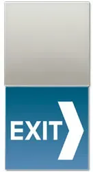 LED Lichtsignal "Hinweis" mit weißen LEDs (Edelstahl)