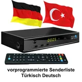MediaArt Türkische TV Sat Receiver MEDIAART-4 vorprogrammiert Deutsch-Türkisch HDTV USB