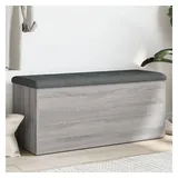vidaXL Polsterbank Grau 102 x 42 x 45 cm