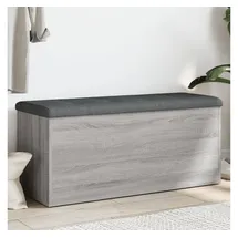 vidaXL Polsterbank Grau 102 x 42 x 45 cm