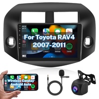 Autoradio für Toyota RAV4 2007-2011 Android Radio Apple Carplay Android Auto 10,1 Zoll Touchscreen 2 Din Autoradio GPS Navi, Bluetooth, WiFi, HiFi, FM RDS Radio Rückfahrkamera für Toyota RAV 4