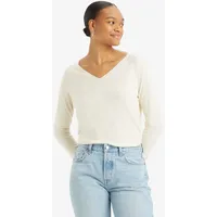 Levi's Longpullover »PETAL VNECK SWEATER«, mit Rippbündchen, Gr. L
