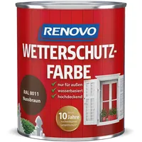 Renovo Wetterschutzfarbe Nussbraun 8011, 750 ml