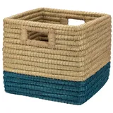 El Puente Aufbewahrungskorb Stabiler Schrankkorb "Farbikus", Handmade, Handmade blau