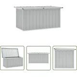 Longziming - The Living Store Gartenbox Grau 129x67x65 cm - Gartenbox - Stahlausstattung - Auflagenbox - Gartendeckabdeckung - Gartenorganisation
