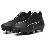 Puma Ultra 5 Match+ FG/AG Soccer Shoe, Black White, 40 EU