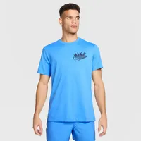 Nike Dri-FIT Fitness T-Shirt blau M