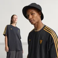 Adidas Manchester United Terrace Icons Kurzarm-t-shirt - Black -