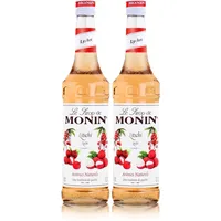 Monin Sirup Litschi 700ml - Cocktails Milchshakes Kaffeesirup (2er Pack)