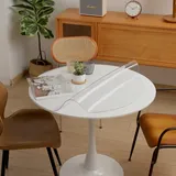 Ever Fairy Runde transparente PVC Tischdecke,Dicke 1.5mm,Dia.70cm, Runden wasserdichte Tischschutz Tischfolie,Küche Esszimmer Holz Möbel Schutzabdeckung