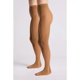 Ysabel Mora Feinstrumpfhose 2 Paare Beige M