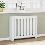 vidaXL Heizkörperverkleidung Weiß 104x20x82 cm Holzwerkstoff