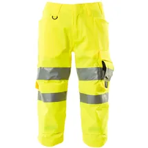 Mascot Dreiviertel-Hose mit Knietaschen, Kl. 2 Dreiviertel-Hose Größe C52, hi-vis gelb