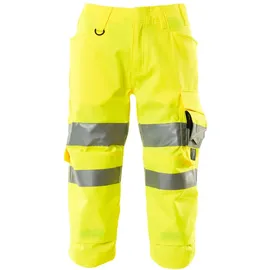 Mascot Dreiviertel-Hose mit Knietaschen, Kl. 2 Dreiviertel-Hose Größe C52, hi-vis gelb