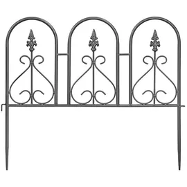 Dehner Beetzaun Lilie 57 x 48 x 1 cm  dunkelgrau