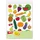 Apli Kids 11451 - Gummibeutel, 12 Blatt, Obst und Gemüse