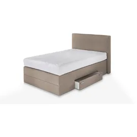 Westfalia Schlafkomfort Boxspringbett 120 x 200 cm H2 Beige